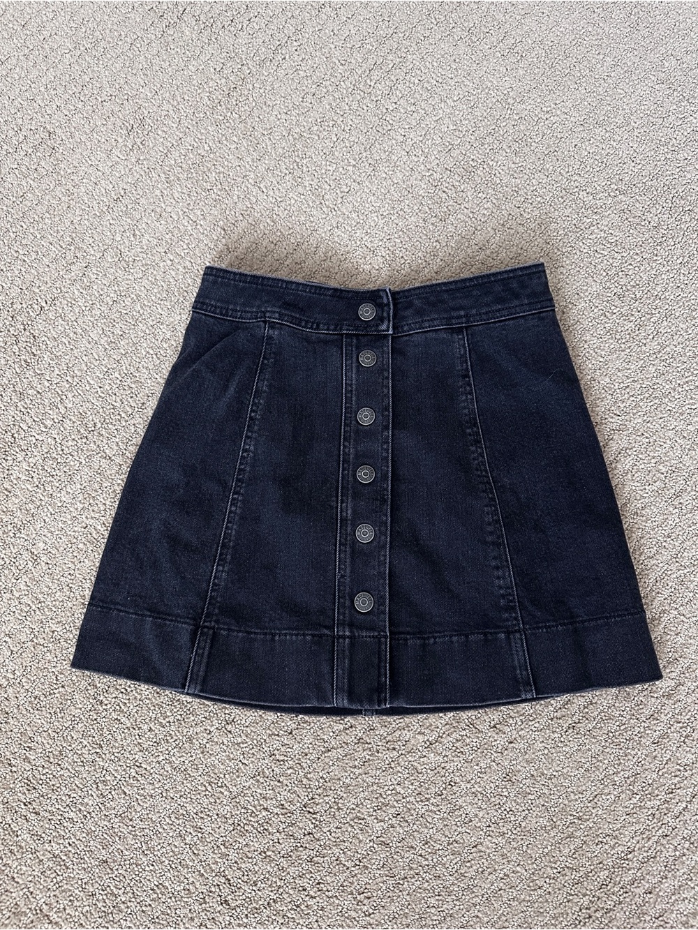 Madewell Denim Black Mini Skirt
